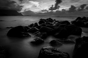 Puu Poa Beach Princeville Sunset   Kauai Hawaii 7926